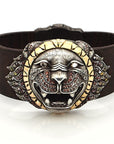 Lion Bracelet with Diamonds