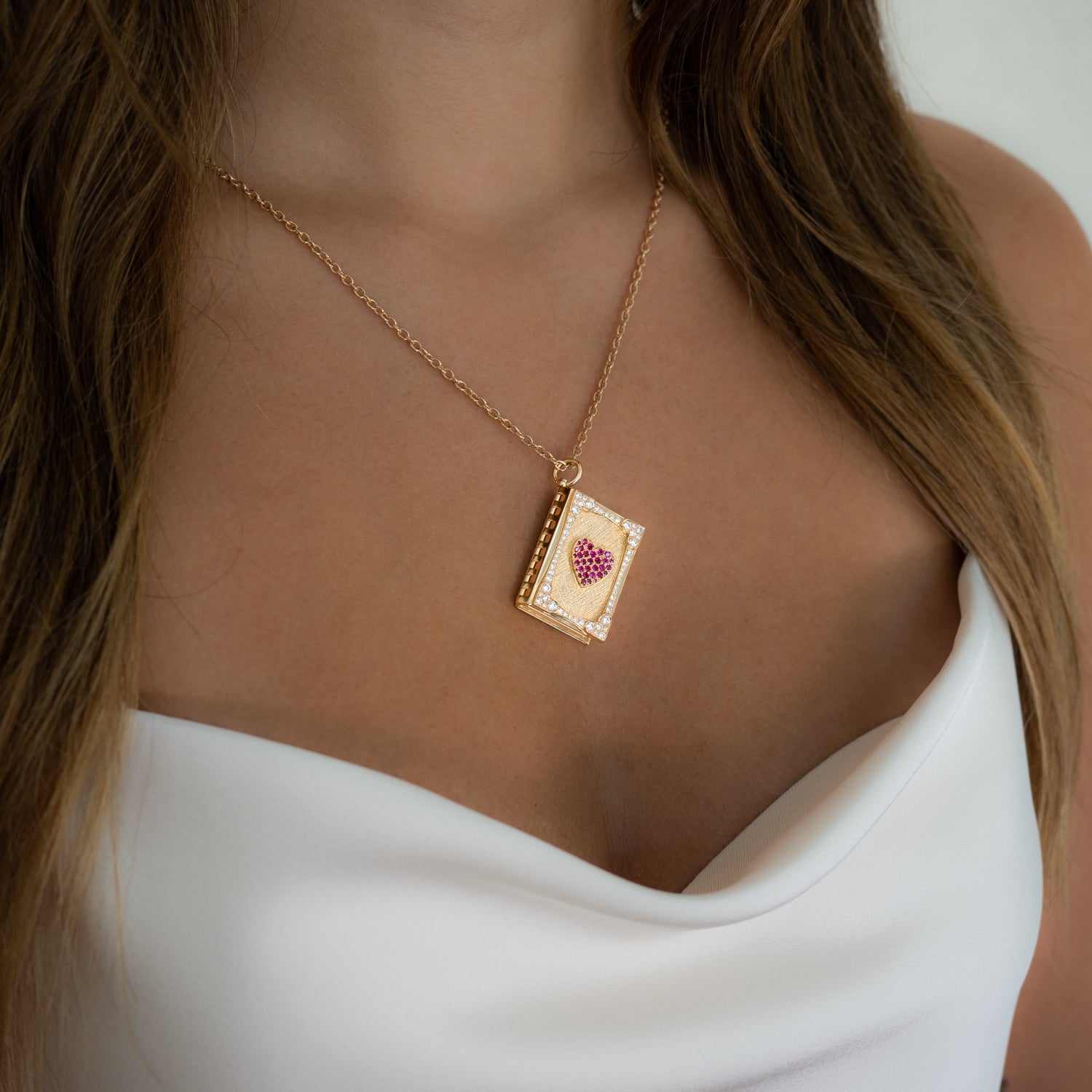 【TATIANA】Brillion Heart Necklace★送料無料 TATIANA☆[Silver925] Heart Drop Necklace (TATIANA/ネックレス