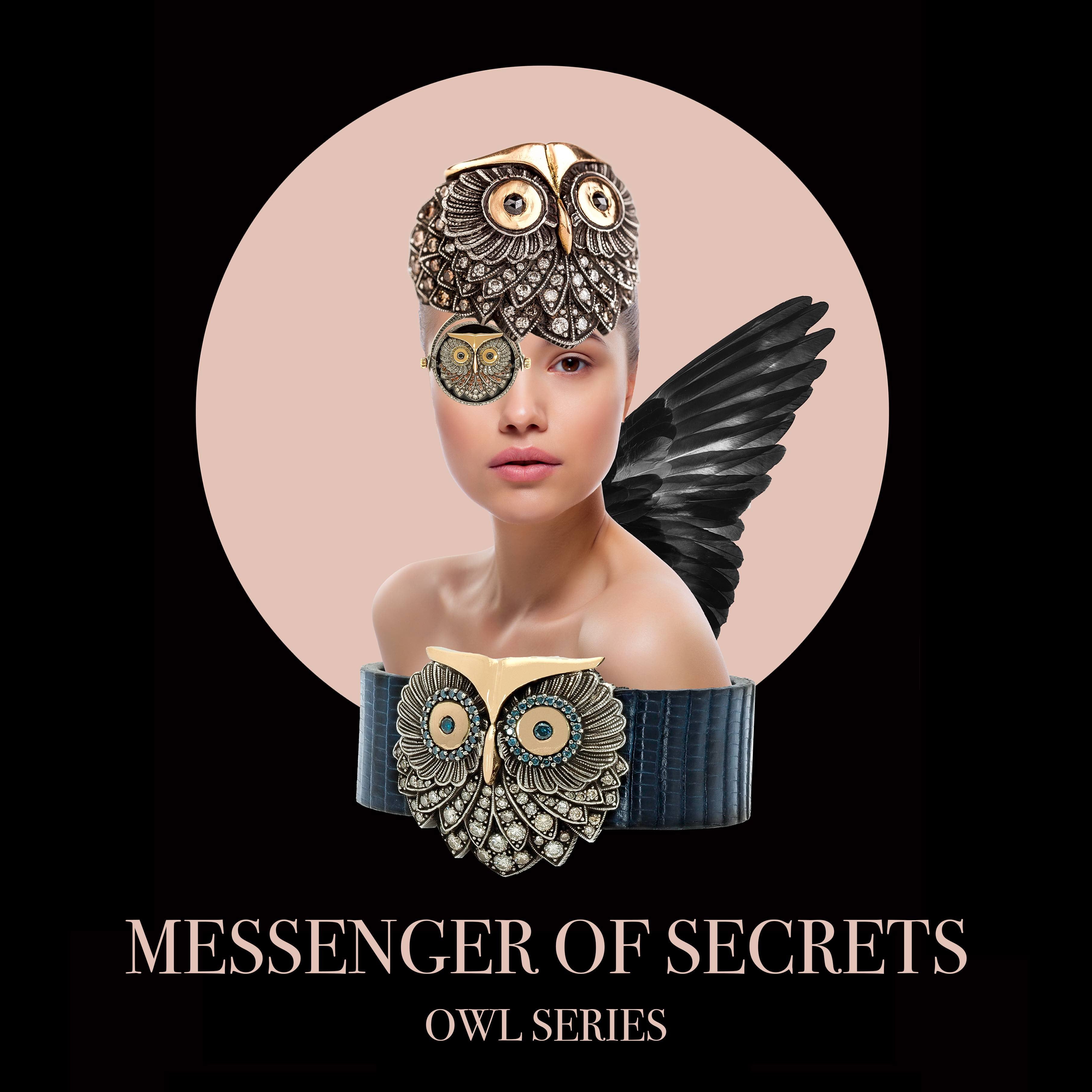 Owl Necklace with Diamonds Signature Series