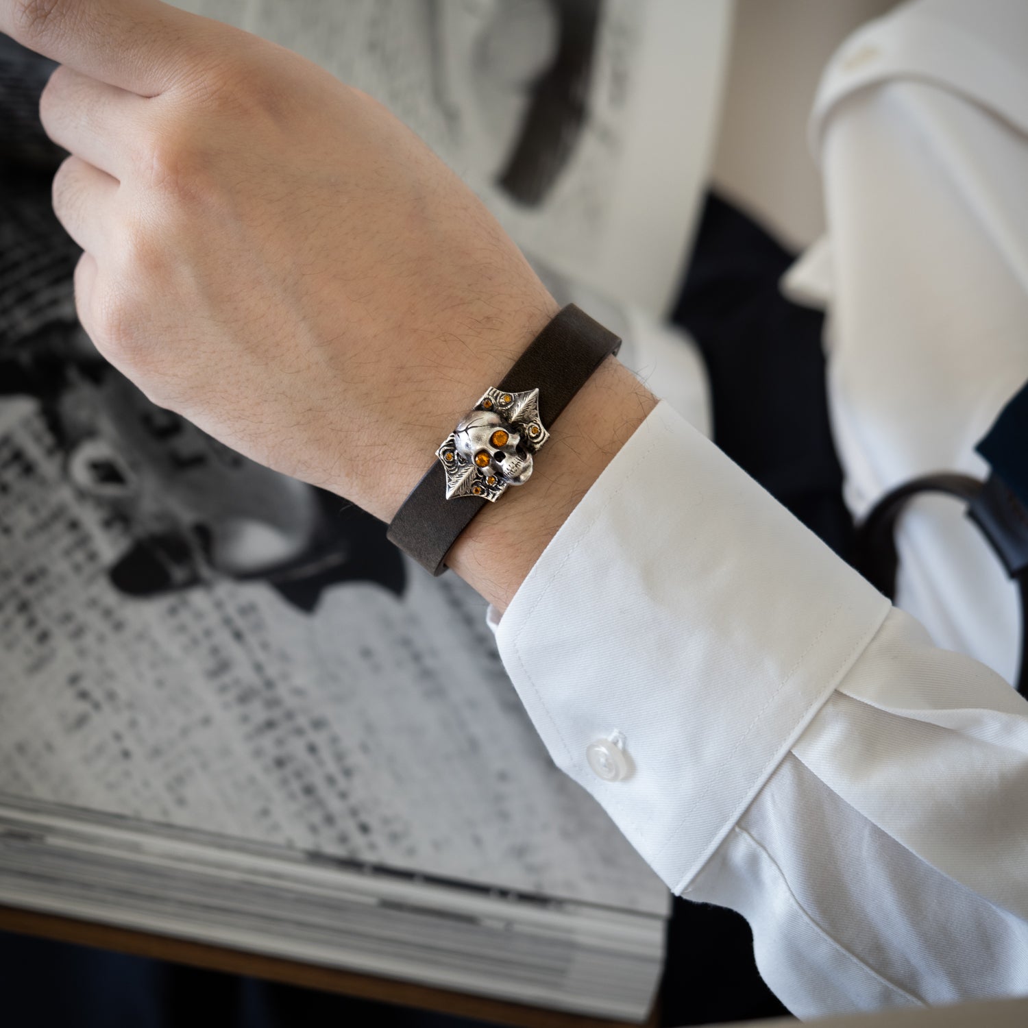 Skull and Roses Bracelet
