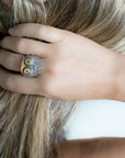 Owl Ring with Diamonds