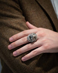 Lion Ring with Diamonds