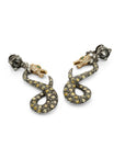Dragon Earrings with Diamonds