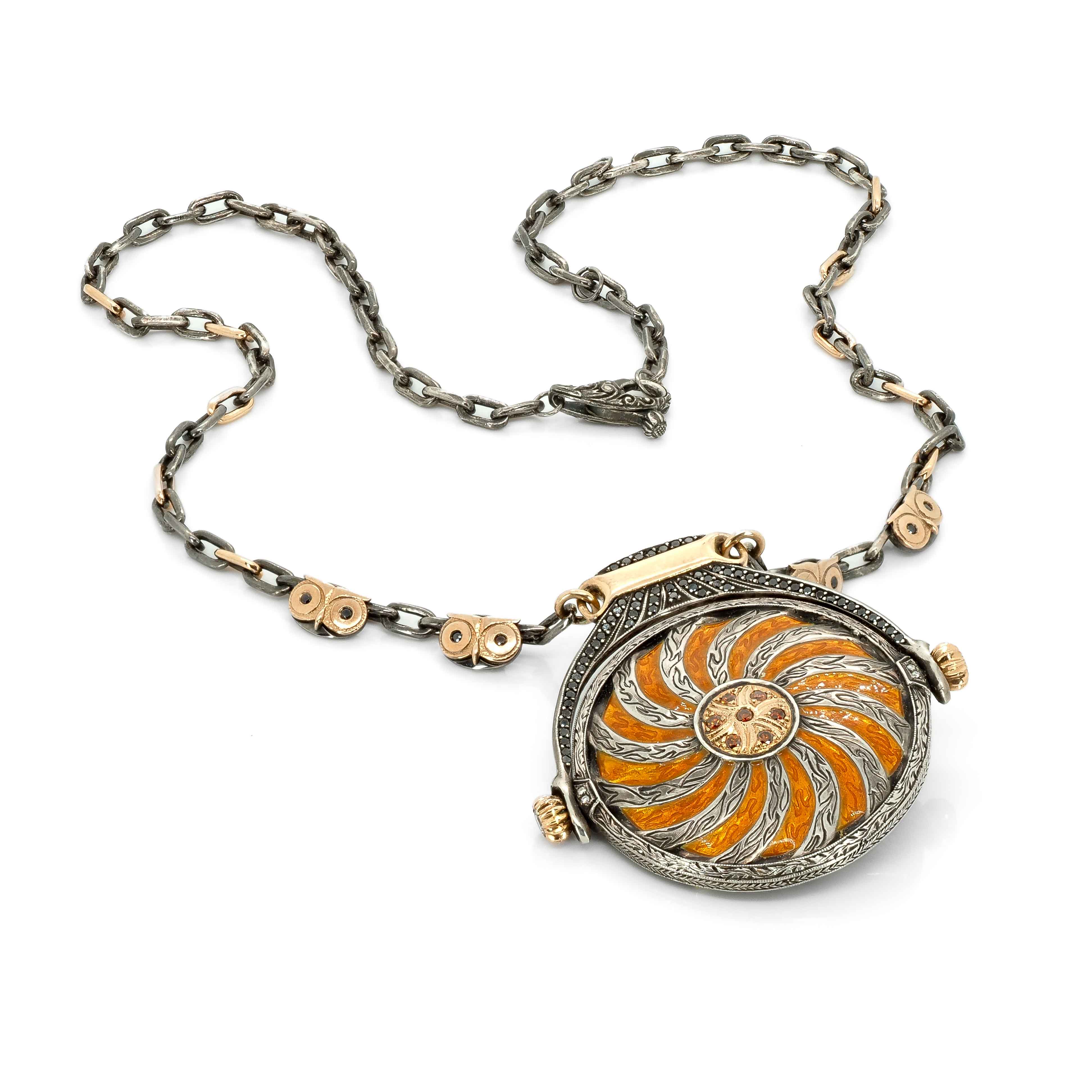 Owl Necklace with Diamonds Signature Series