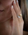 Fish Ring with Diamonds