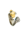 Fish Ring with Diamonds