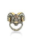 Ram Ring with Diamonds
