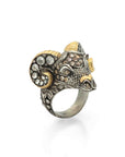 Ram Ring with Diamonds