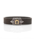 Golden Horseshoe and Roses Bracelet