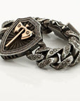 Taru Labrys and Shield Bracelet with Diamonds
