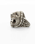 Lion Ring with Diamonds
