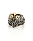 Owl Ring with Diamonds