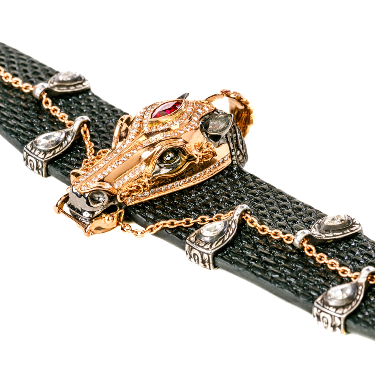 Ceremonial Horse Bracelet with Diamonds