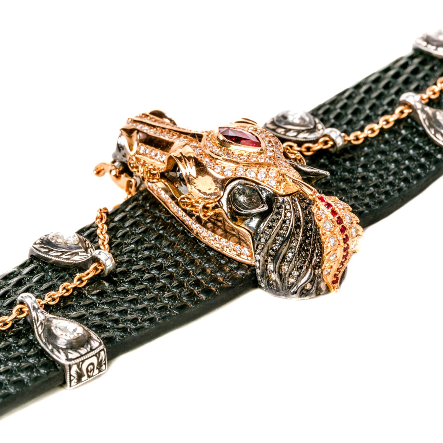 Ceremonial Horse Bracelet with Diamonds