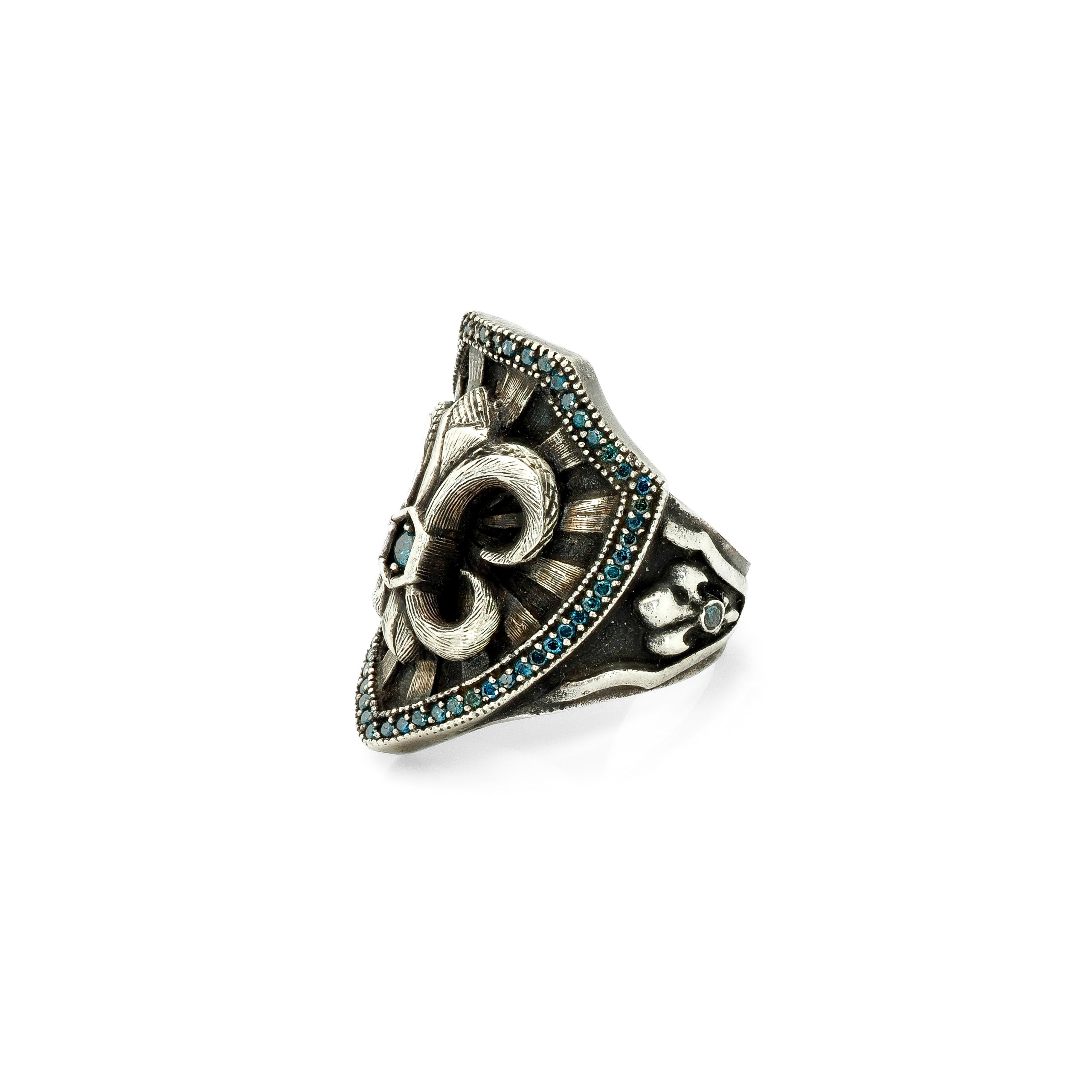 Fleur De Lis Shield Ring