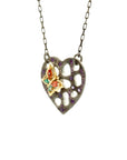 Heart and Gold Butterfly Necklace