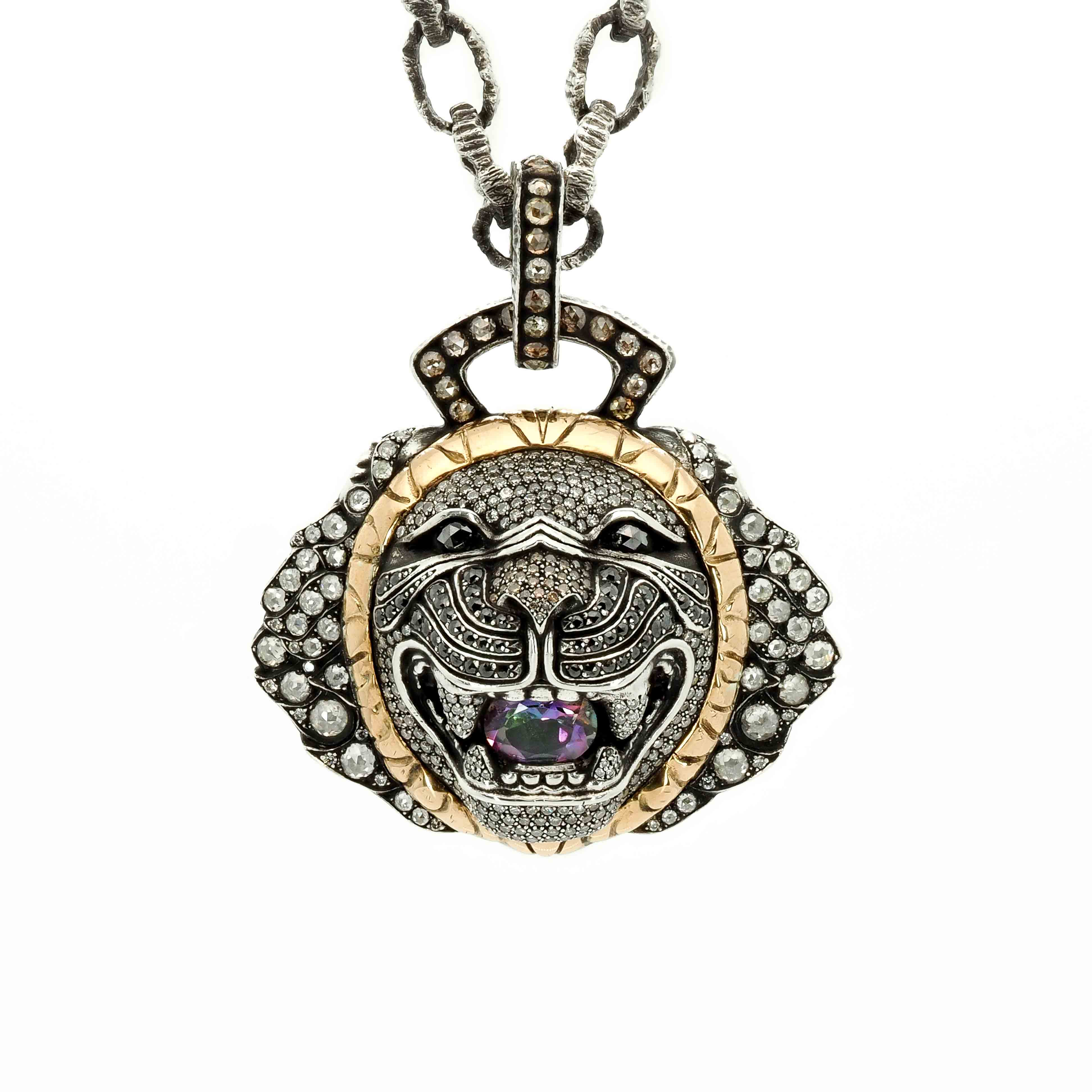 Lion Necklace with Diamonds Signature Series