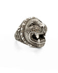 Lion Ring with Diamonds